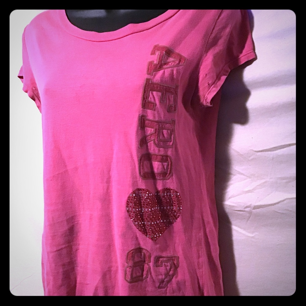 Pink Aero shirt, super fab and cute!
